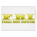 FBI - Female Booty Inspector cards