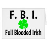 FBI Full Blooded Irish Clover cards
