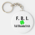 FBI Full Blooded Irish Clover Keychains