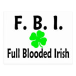 FBI Full Blooded Irish Clover Postcards