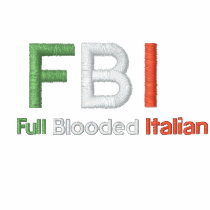 FBI Full Blooded Italian Black Polo