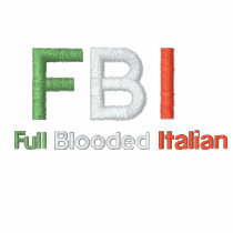 FBI Full Blooded Italian Black Shirt