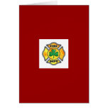 FD Shamrock White Greeting Card