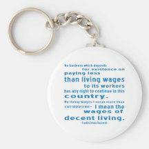 FDR on Wages Key Chains