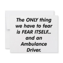 fear ambulance driver invites