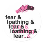 Fear and Loathing Round Sticker