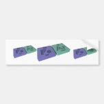 Fear as Fe Iron and Ar Argon Bumper Stickers