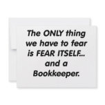 fear bookkeeper custom invitation
