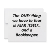 fear bookkeeper custom invitation