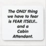 fear cabin attendant mouse pads