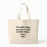 fear ceo tote bag