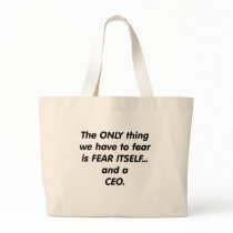 fear ceo tote bag