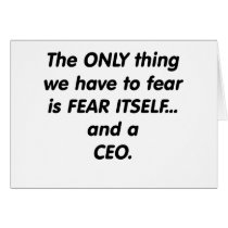 fear ceo greeting card