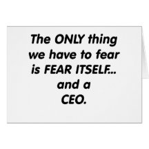 fear ceo greeting card