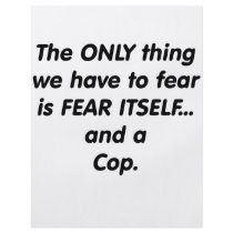 Fear Cop Flyer Design