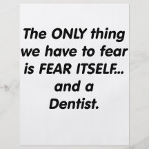 fear dentist custom flyer