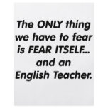 Fear English Teacher Custom Flyer