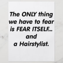 Fear Hairstylist Custom Flyer