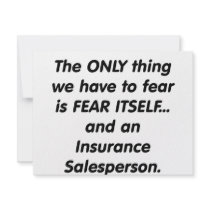 fear insurance salesperson invites