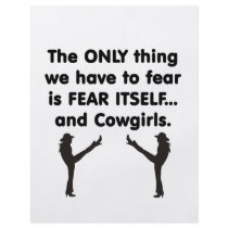 Fear Itself Cowgirls Personalized Flyer