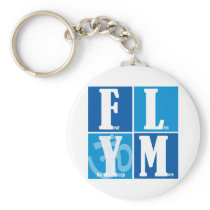 Fear Less Yoga More Keychain