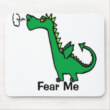 Fear Me Dragon Mousepads