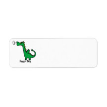 Fear Me Dragon Return Address Label