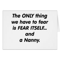 fear nanny greeting cards