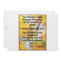 Fear No Evil Psalm Scripture spray painting