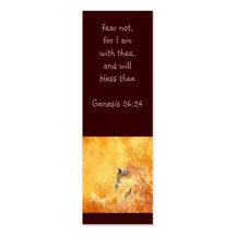 Fear not Scripture Watercolor Cougar Bookmark Business Cards
