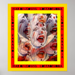 FEAR OF CLOWNS ~ PARANOIA ~ COULROPHOBIA POSTER!