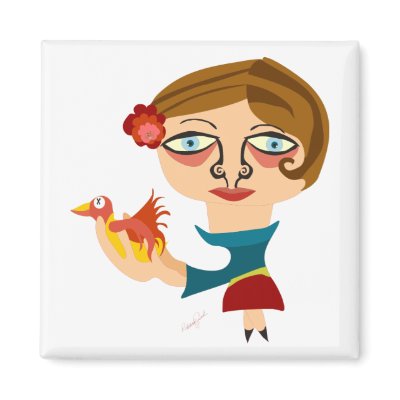 Fear of Flying Refrigerator Magnet by PeppersPolishMafia