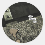 fear round stickers