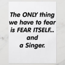 Fear Singer Flyer Design