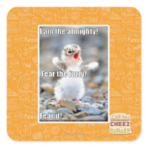 Fear the Fuzzy! Square Stickers