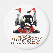 Fear the Haggis Refrigerator Magnets