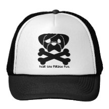 Fear the Pirate Pug Mesh Hats