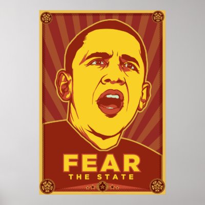 Fear the State Poster by Libertymaniacs