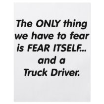 Fear Truck Driver Flyer