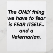 Fear veternarian flyer design