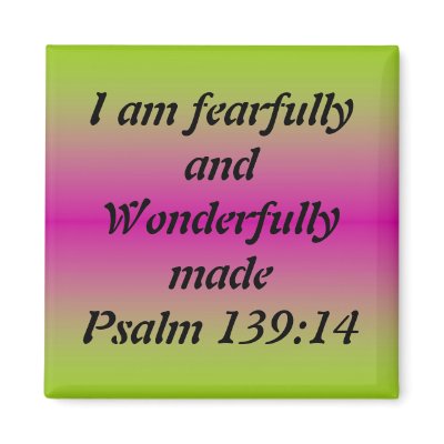 Fearfully and Wonderfully Made Magnets by Motivational_Gifts