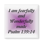 Fearfully and Wonderfully Made Fridge Magnets