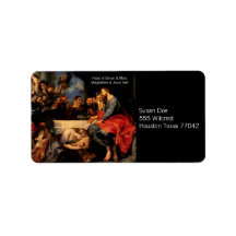Feast of Simon & Mary Magdalene at Jesus' feet Lab Personalized Address Labels