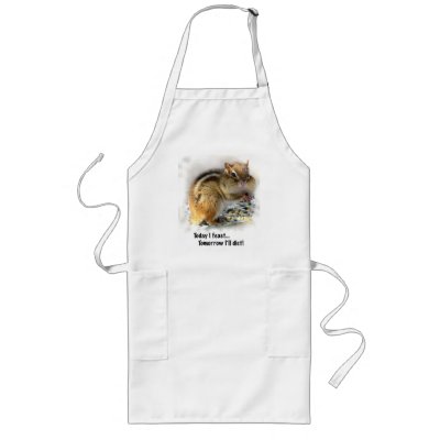 Feasting Chipmunk Apron by Bebops