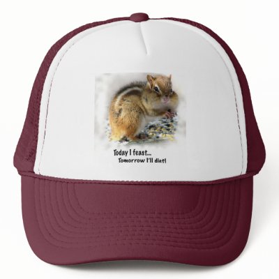 Feasting Chipmunk Hats by Bebops