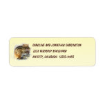 Feasting Chipmunk Return Address Label