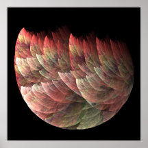 Feather Bowl Mauve Print