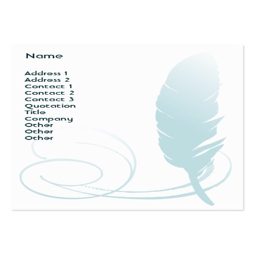 Feather - Chubby Business Cards