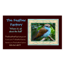 Feather Factory Ad 2, The Feather Factory, "Whe... Business Cards