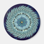 Feather Lotus Mandala Magnet